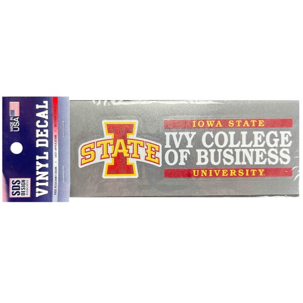 Ivy College of Business Vinyl Decal (6"X2")